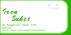 iren suket business card