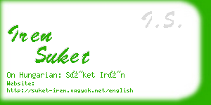 iren suket business card